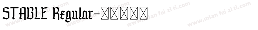 STABLE Regular字体转换
